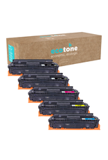 Ecotone Ecopack (Replaces HP 415X toner) 2xBL + 1xCMY  - (BL 2x7500 Pages) (CMY 3x6000 Pages)