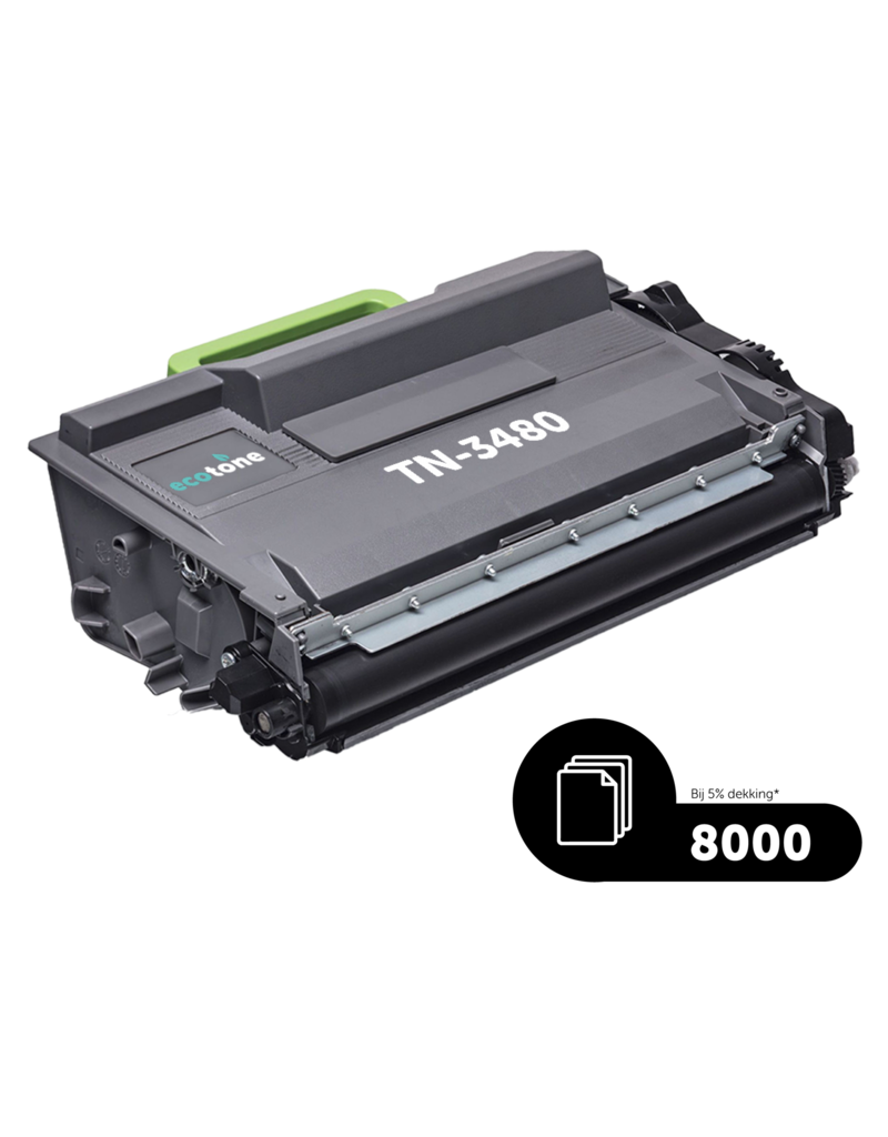 Ecotone Ecopack (Replaces Brother TN-3480 toner) 2xBL - (BL 2x8000 Pages)
