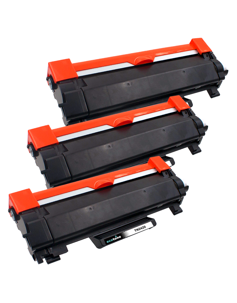 Ecotone Ecopack (Replaces Brother TN-2420 toner) 3xBL - (BL 3x3000 Pages)