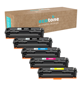 Ecotone Ecopack (Replaces HP 207X toner) 2xBL + 1xCMY