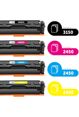 Ecotone Ecopack (Replaces HP 207X toner) 2xBL + 1xCMY  - (BL 2x3150 Pages) (CMY 3x2450 Pages)