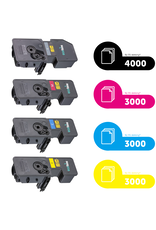 Ecotone Ecopack (Replaces Kyocera TK-5240 toner) 2xBL + 1xCMY  - (BL 2x4000 Pages) (CMY 3x3000 Pages)