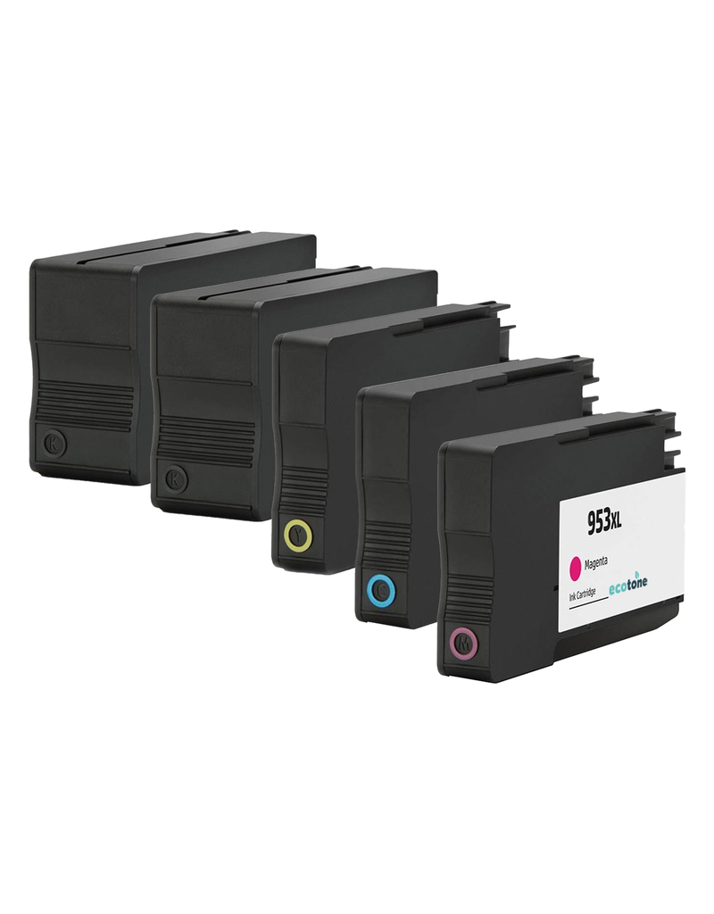 Ecotone Ecopack (Replaces HP 953XL ink) 2xBL + 1xCMY  - (BL 2x2045 Pages) (CMY 3x1765 Pages)