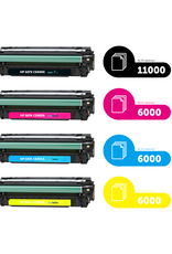 Ecotone Ecopack (Replaces HP 507X/507A toner) 2xBL + 1xCMY  - (BL 2x11000 Pages) (CMY 3x6000 Pages)