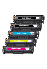 Ecotone Ecopack (Replaces HP 131X/131A toner) 2xBL + 1xCMY  - (BL 2x2400 Pages) (CMY 3x1800 Pages)
