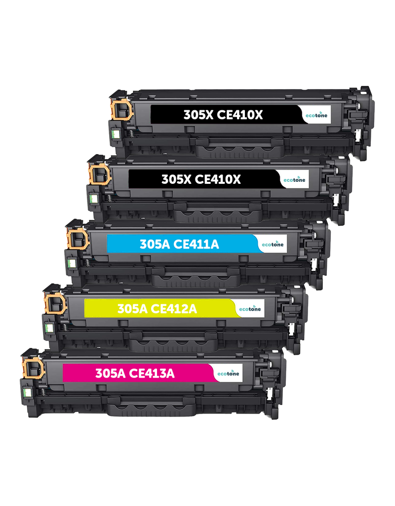 Ecotone Ecopack (Replaces HP 131X/131A toner) 2xBL + 1xCMY  - (BL 2x2400 Pages) (CMY 3x1800 Pages)