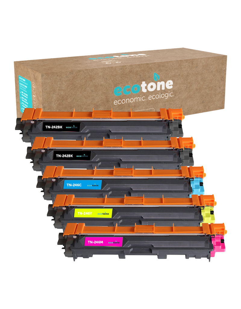 Ecotone Ecopack (replaces Brother TN-242/246) 2xBL(2500P), 1xCMY(3x2200P)