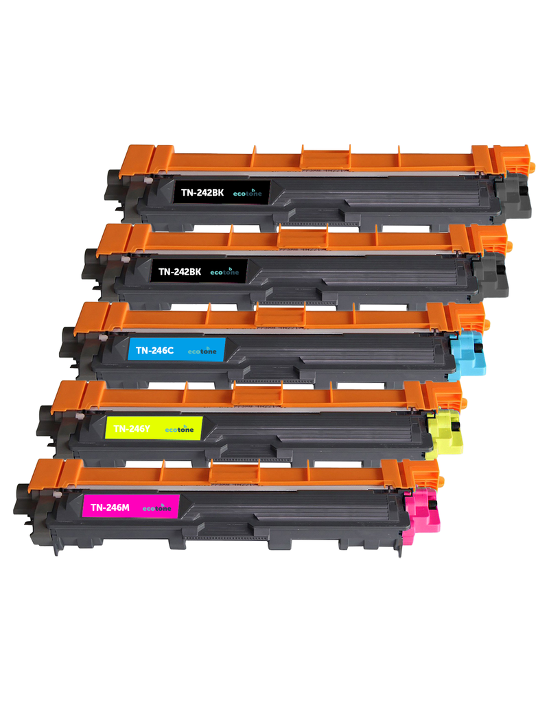 Ecotone Ecopack (replaces Brother TN-242/246) 2xBL(2500P), 1xCMY(3x2200P)