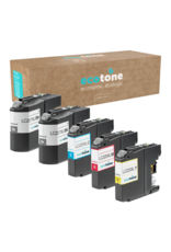 Ecotone Ecopack (Replaces Brother LC-227/225XL ink) 2xBL+ 1xCMY  - (BL 2x1200 Pages) (CMY 3x1200 Pages)