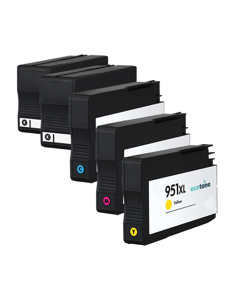 Ecotone Ecopack (Replaces HP 950/951XL ink) 2xBL + 1xCMY  - (BL 2x2890 Pages) (CMY 3x2295 Pages)