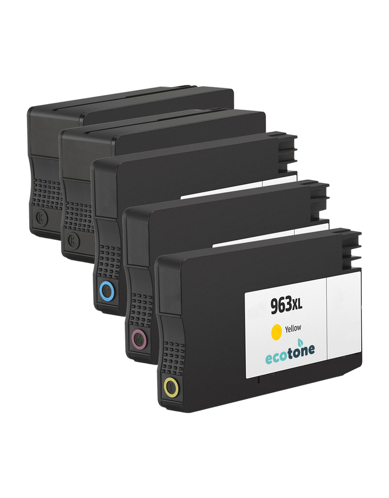 Ecotone Ecopack (Replaces HP 963XL ink) 2xBL + 1xCMY  - (BL 2x2000 Pages) (CMY 3x1600 Pages)