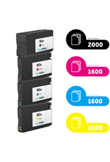 Ecotone Ecopack (Replaces HP 963XL ink) 2xBL + 1xCMY  - (BL 2x2000 Pages) (CMY 3x1600 Pages)