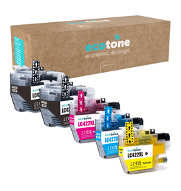 Ecotone Ecopack (Replaces Brother LC-422XL ink) 2xBL + 1xCMY