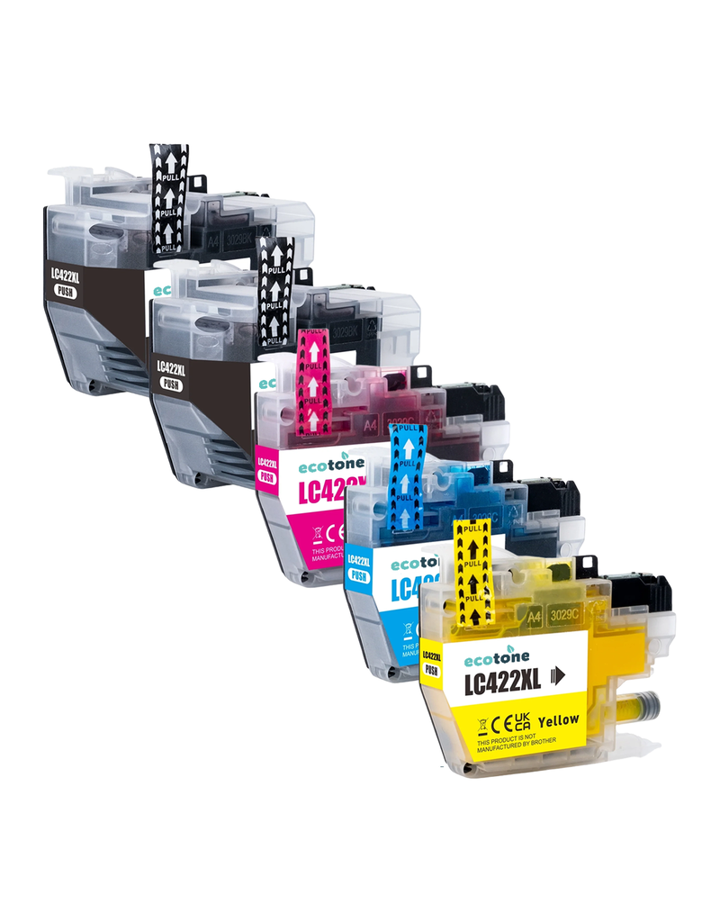 Ecotone Ecopack (replaces Brother LC-422XL) 2xBL(69ml), 1xCMY(3x19ml)