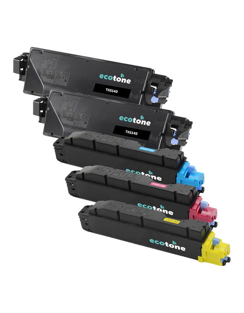 Ecotone Ecopack (Replaces Kyocera TK-5140 toner) 2xBL + 1xCMY  - (BL 2x7000 Pages) (CMY 3x5000 Pages)
