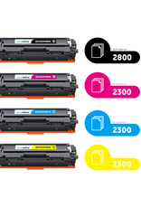 Ecotone Ecopack (Replaces HP 201X toner) 2xBL + 1xCMY  - (BL 2x2800 Pages) (CMY 3x2300 Pages)