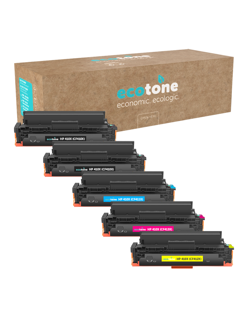 Ecotone Ecopack (Replaces HP 410A toner) 2xBL + 1xCMY  - (BL 2x2300 Pages) (CMY 3x2300 Pages)