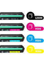 Ecotone Ecopack (Replaces HP 508X toner) 2xBL + 1xCMY  - (BL 2x12500 Pages) (CMY 3x9500 Pages)