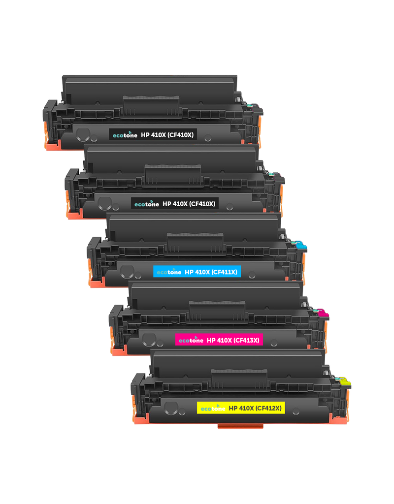 Ecotone Ecopack (replaces HP 410X) 2xBL(6500P), 1xCMY(3x5000P)