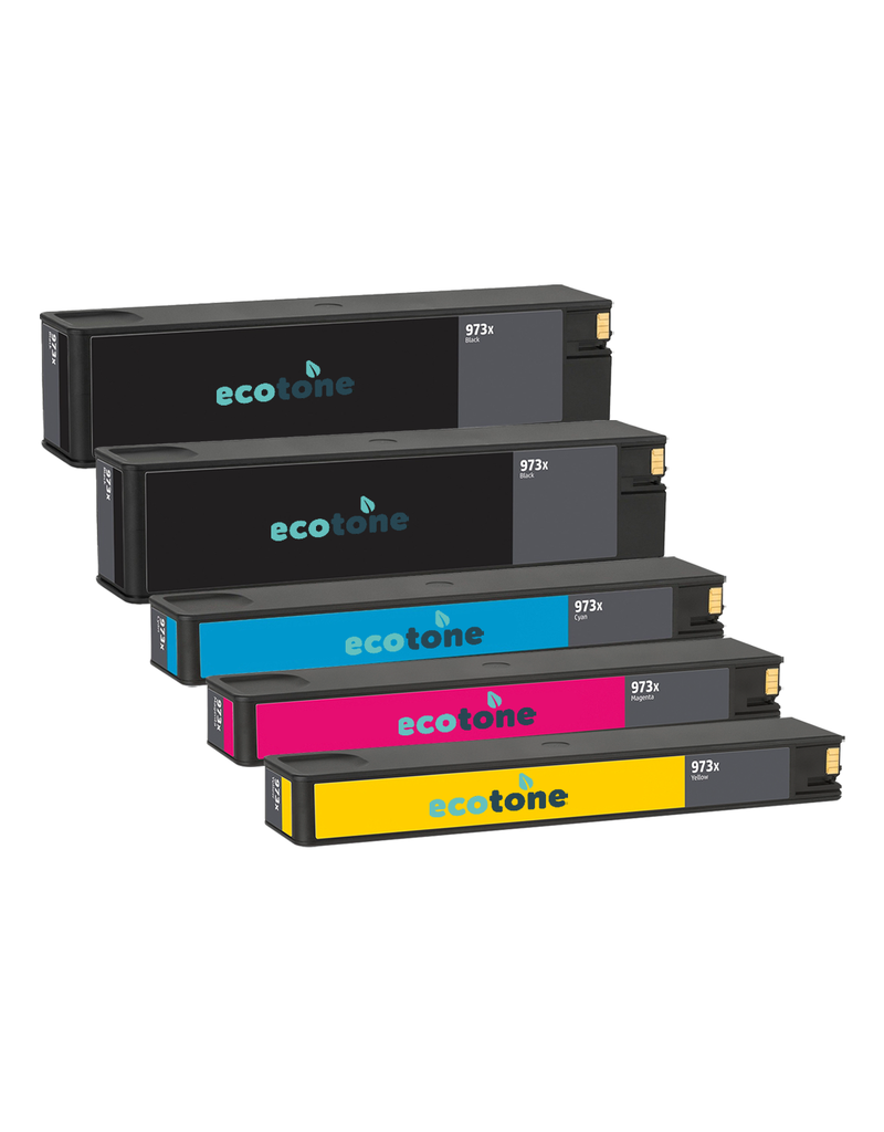 Ecotone Ecopack (Replaces HP 973XL ink) 2xBL + 1xCMY  - (BL 2x13500 Pages) (CMY 3x8500 Pages)