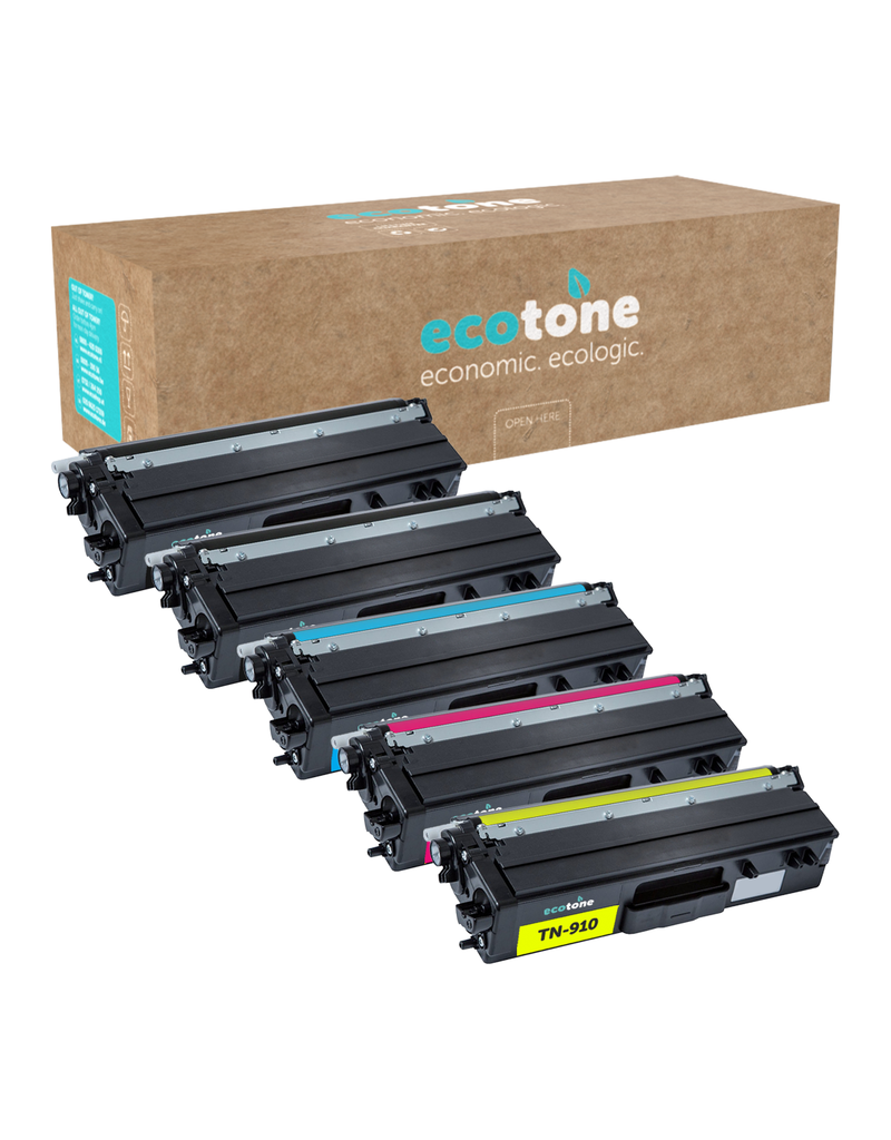 Ecotone Ecopack (Replaces Brother TN-910 toner) 2xBL + 1xCMY  - (BL 2x9000 Pages) (CMY 3x9000 Pages)