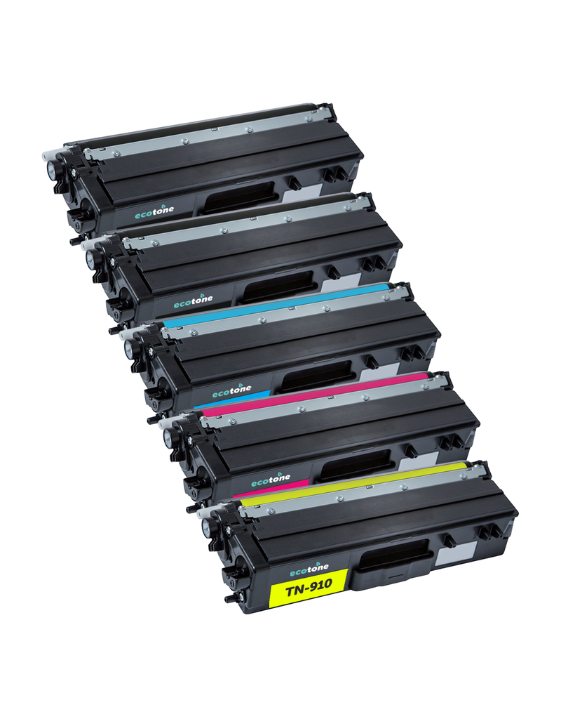 Ecotone Ecopack (Replaces Brother TN-910 toner) 2xBL + 1xCMY  - (BL 2x9000 Pages) (CMY 3x9000 Pages)