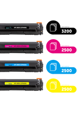 Ecotone Ecopack (Replaces HP 203X toner) 2xBL + 1xCMY  - (BL 2x3200 Pages) (CMY 3x2500 Pages)