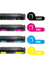 Ecotone Ecopack (Replaces HP 205A toner) 2xBL + 1xCMY  - (BL 2x1100 Pages) (CMY 3x900 Pages)