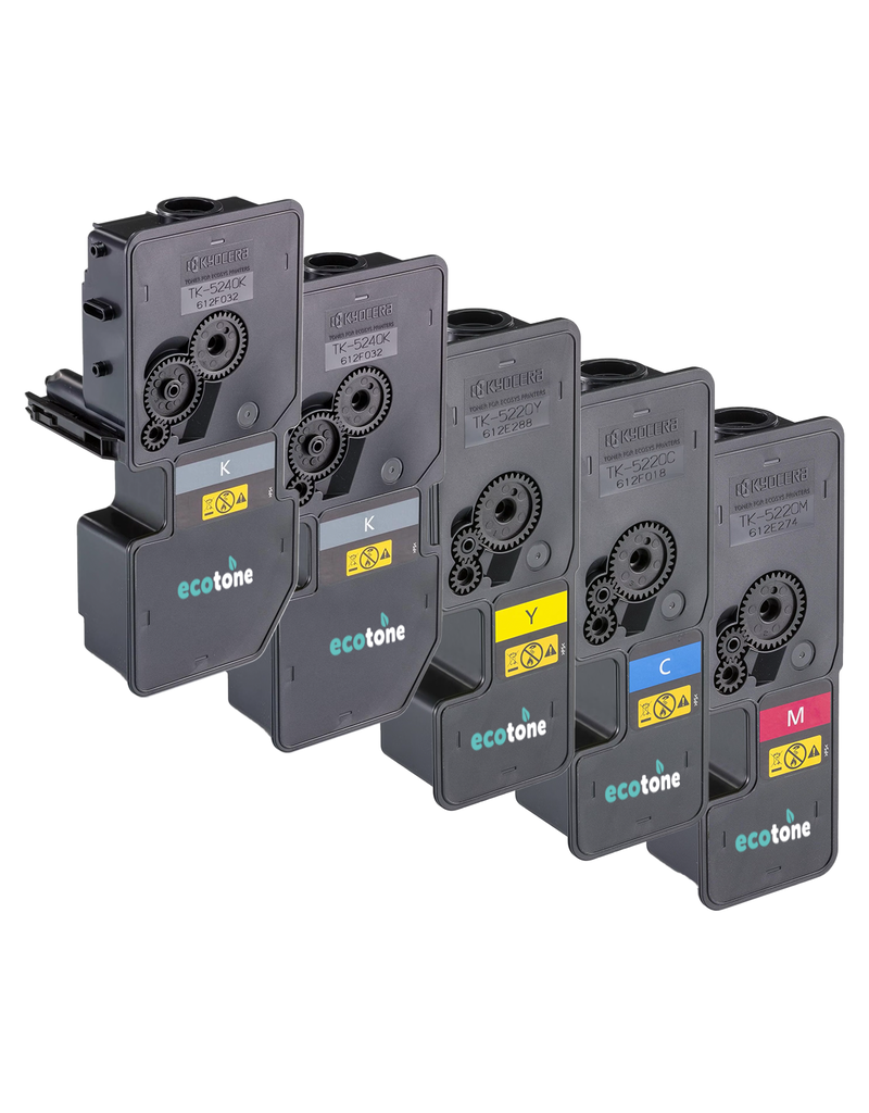 Ecotone Ecopack (Replaces Kyocera TK-5270 toner) 2xBL + 1xCMY  - (BL 2x8000 Pages) (CMY 3x6000 Pages)