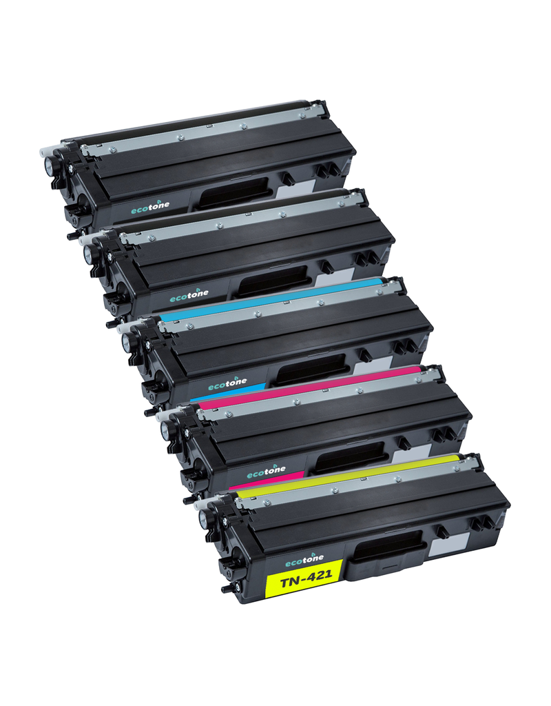 Ecotone Ecopack (Replaces Brother TN-421 toner) 2xBL + 1xCMY  - (BL 2x3000 Pages) (CMY 3x1800 Pages)