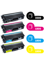 Ecotone Ecopack (Replaces Brother TN-421 toner) 2xBL + 1xCMY  - (BL 2x3000 Pages) (CMY 3x1800 Pages)