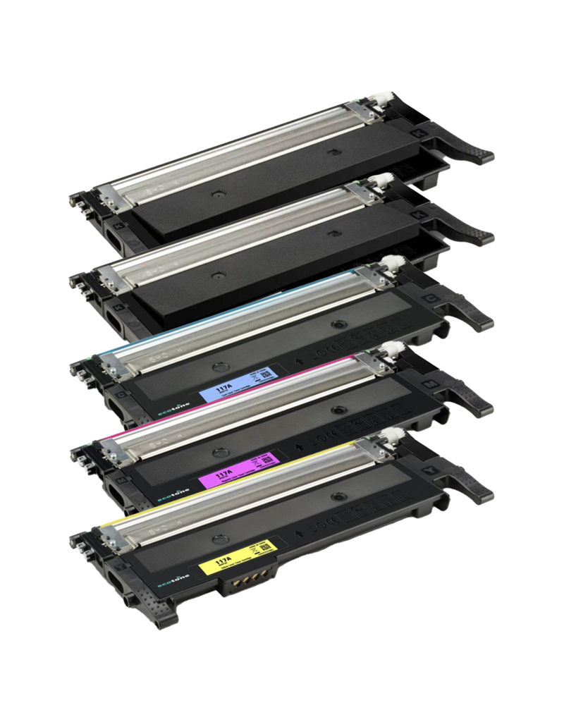 Ecotone Ecopack (Replaces HP 117A toner) 2xBL + 1xCMY  - (BL 2x1600 Pages) (CMY 3x1000 Pages)