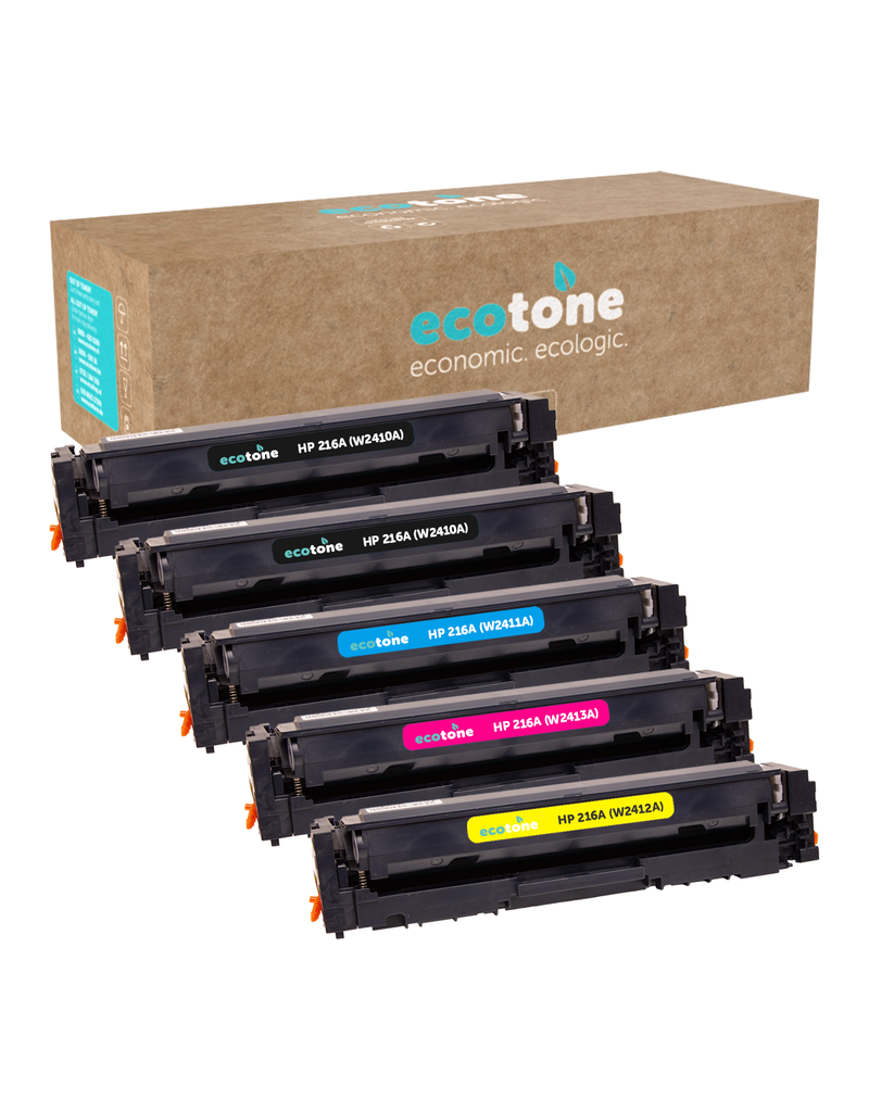 Ecotone Ecopack (Replaces HP 216A toner) 2xBL + 1xCMY  - (BL 2x1050 Pages) (CMY 3x850 Pages)