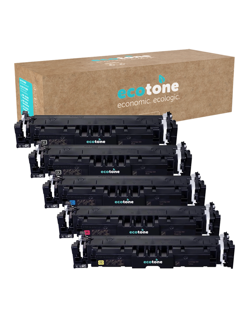 Ecotone Ecopack (Replaces Canon 069H toner) 2xBL + 1xCMY  - (BL 2x7600 Pages) (CMY 3x5500 Pages)