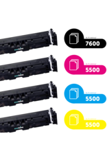 Ecotone Ecopack (Replaces Canon 069H toner) 2xBL + 1xCMY  - (BL 2x7600 Pages) (CMY 3x5500 Pages)