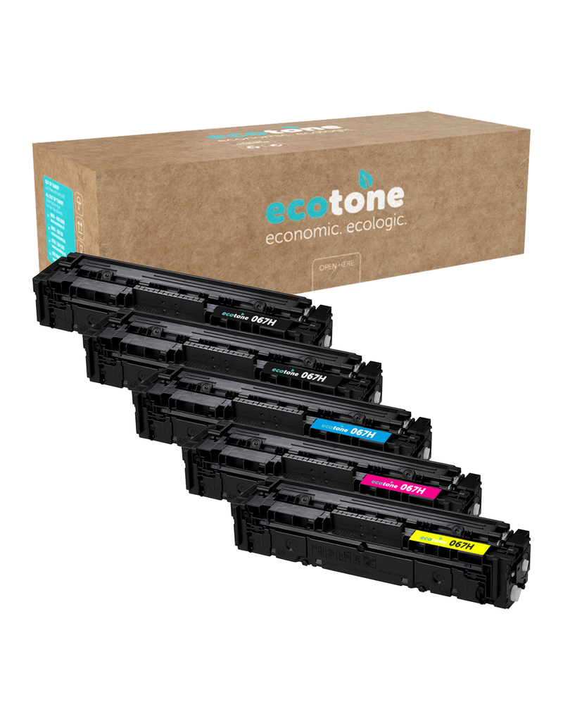 Ecotone Ecopack (Replaces Canon 067H toner) 2xBL + 1xCMY  - (BL 2x3130 Pages) (CMY 3x2350 Pages)