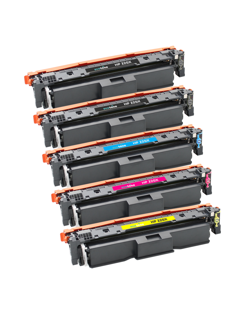 Ecotone Ecopack (Replaces HP 220X toner) 2xBL + 1xCMY  - (BL 2x7500 Pages) (CMY 3x5500 Pages)