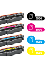 Ecotone Ecopack (Replaces HP 220X toner) 2xBL + 1xCMY  - (BL 2x7500 Pages) (CMY 3x5500 Pages)
