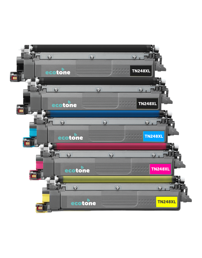 Ecotone Ecopack (Replaces Brother TN-248XL toner) 2xBL + 1xCMY  - (BL 2x3000 Pages) (CMY 3x2300 Pages)