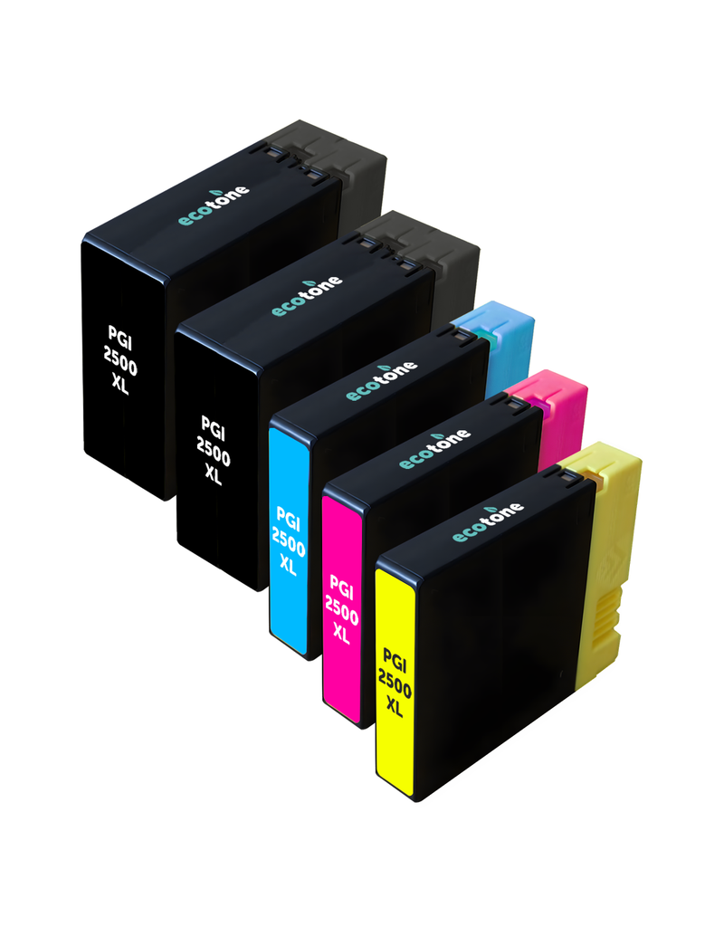 Ecotone Ecopack (Replaces Canon PGI-2500XL ink) 2xBL + 1xCMY  - (BL 2x2500 Pages) (CMY 3x1765 Pages)