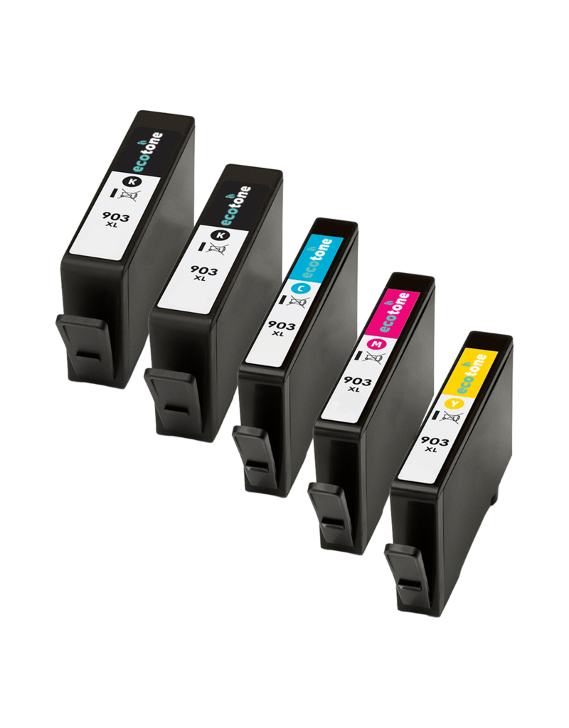 Ecotone Ecopack (Replaces HP 903XL ink) 2xBL + 1xCMY  - (BL 2x950 Pages) (CMY 3x850 Pages)