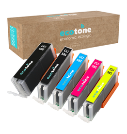 Ecotone Ecopack (Replaces Canon PGI-580/CLI-581 ink) 1xPBL+1xBLCMY