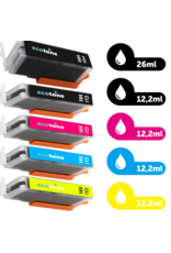 Ecotone Ecopack (Replaces Canon PGI-580/CLI-581 ink) 1xPBL+1xBLCMY  - (PBL 1x26ml) (BLCMY 4x12,2ml)