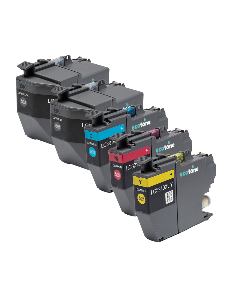 Ecotone Ecopack (Replaces Brother LC-3219XL ink) 2xBL + 1xCMY  - (BL 2x2940 Pages) (CMY 3x1600 Pages)