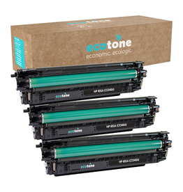 Ecotone Ecopack (Replaces HP 651A CE340A toner) 3xBL