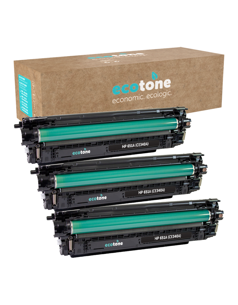 Ecotone Ecopack (Replaces HP 651A CE340A toner) 3xBL - (BL 3x13500 Pages)