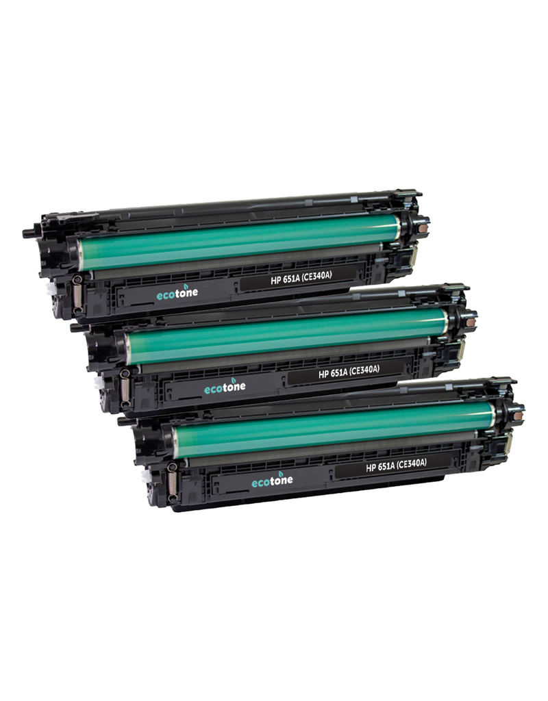 Ecotone Ecopack (Replaces HP 651A CE340A toner) 3xBL - (BL 3x13500 Pages)