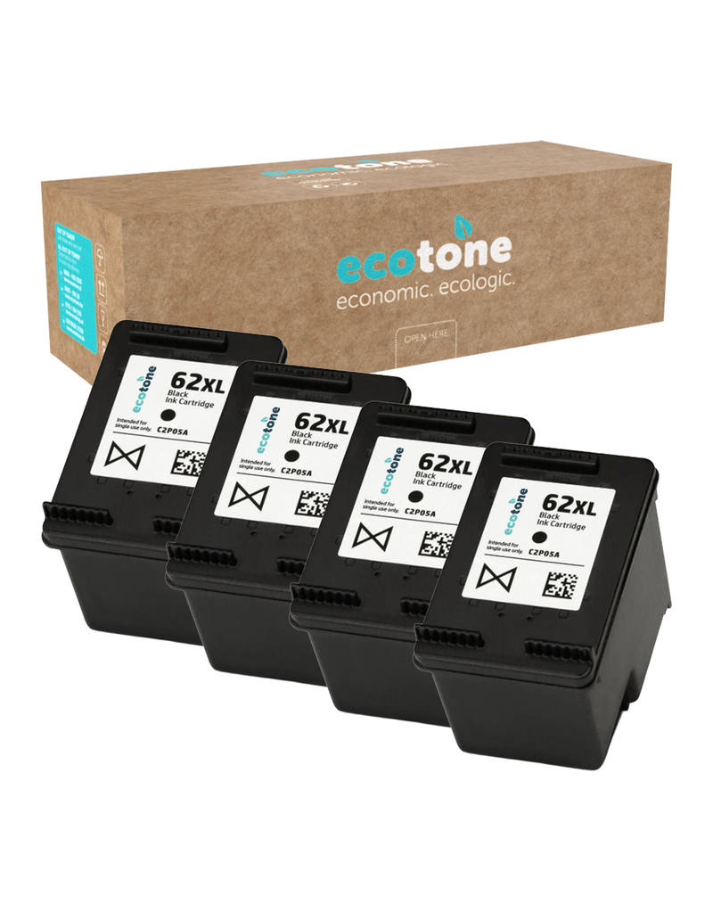 Ecotone Ecopack (Replaces HP 62XL C2P05AE ink) 4xBL - (BL 4x770 Pages)