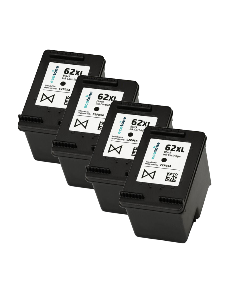 Ecotone Ecopack (Replaces HP 62XL C2P05AE ink) 4xBL - (BL 4x770 Pages)