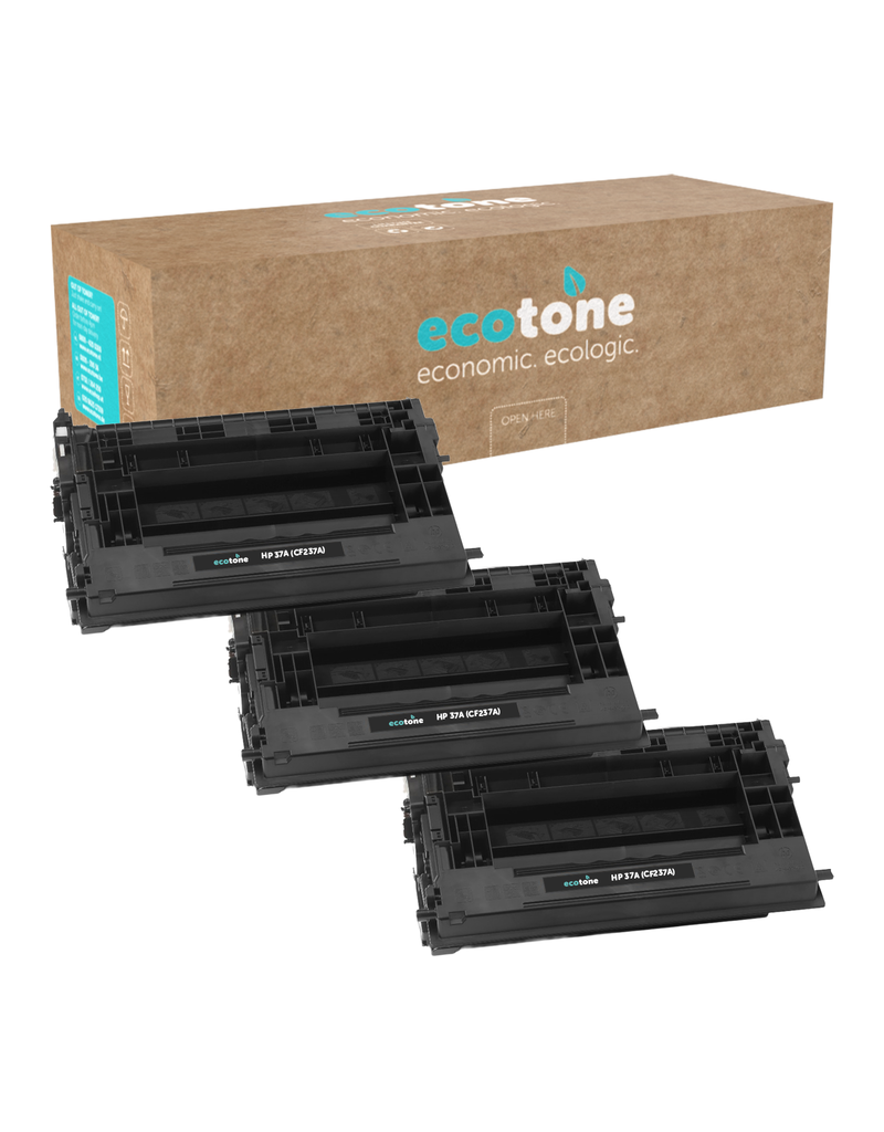 Ecotone Ecopack (Replaces HP 37A CF237A toner) 3xBL - (BL 3x11000 Pages)